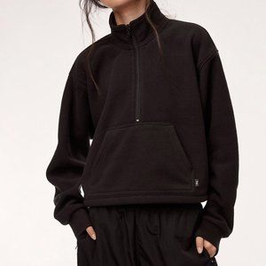 Tna Fleece Crop Quarter Zip (Aritzia)